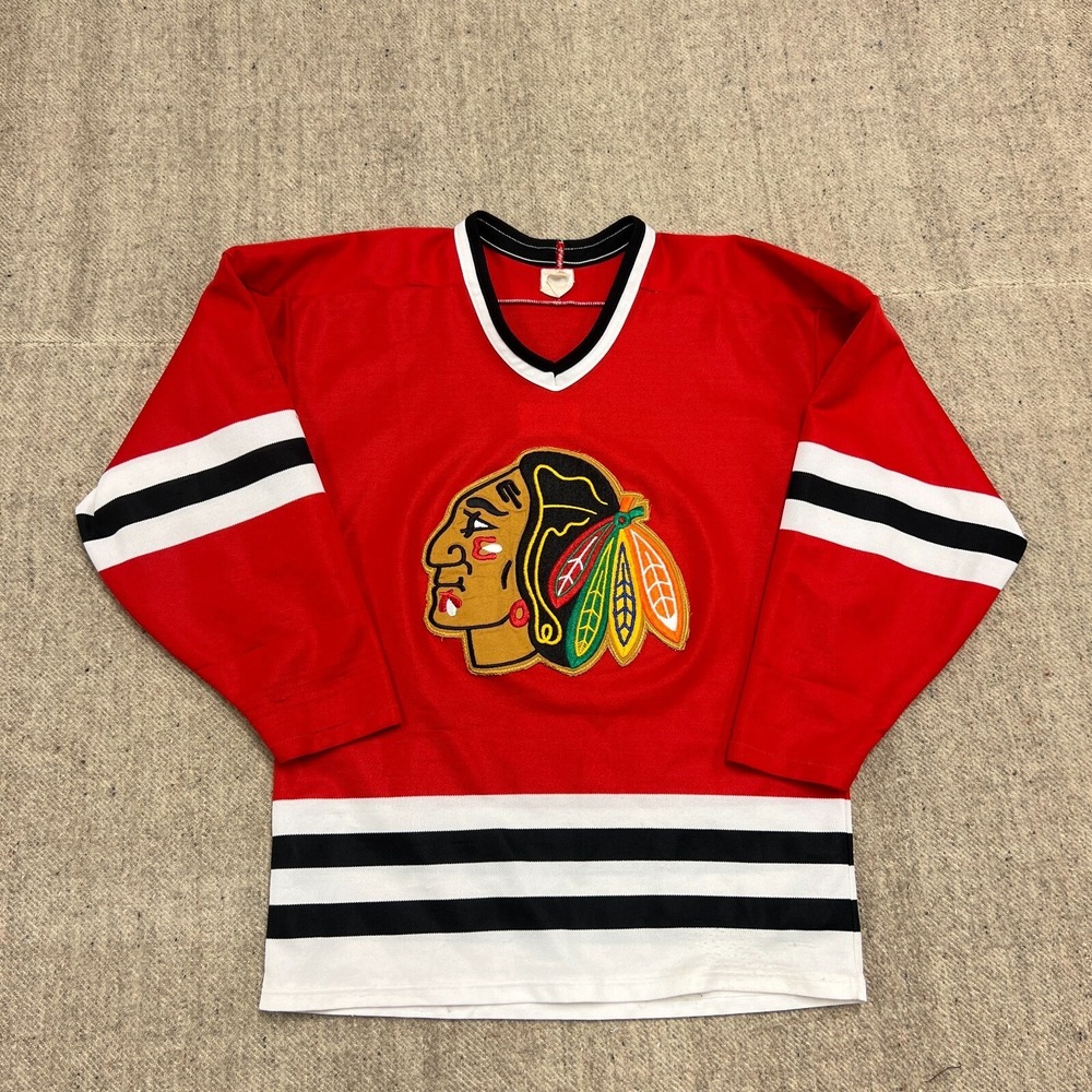 Vintage Chicago Blackhawks Jersey Mens Medium Red 1990s‎ NHL CCM